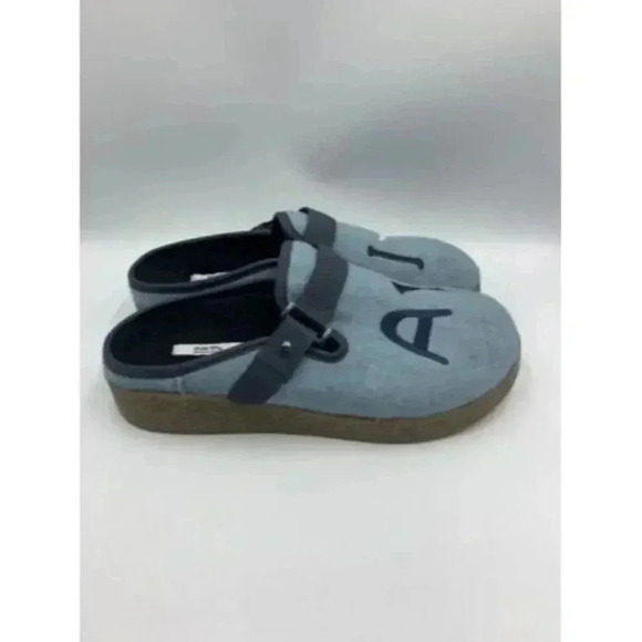 Earth Shoes Womens Sz 7.5M Dream Renmen Turquoise Wool Felt Slip-On Mule Clogs - Picture 4 of 8